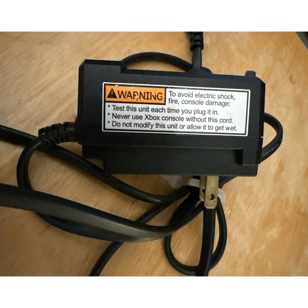 Original Microsoft OEM Xbox Power Surge Supply AC ADAPTER CABLE GREAT CONDITION